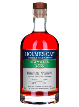 Holmes Cay Single Cask Rum 18 Year Old Guyana Uitvlugt 2003 Baarel Proof